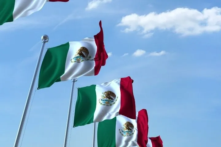 メキシコ国旗の画像