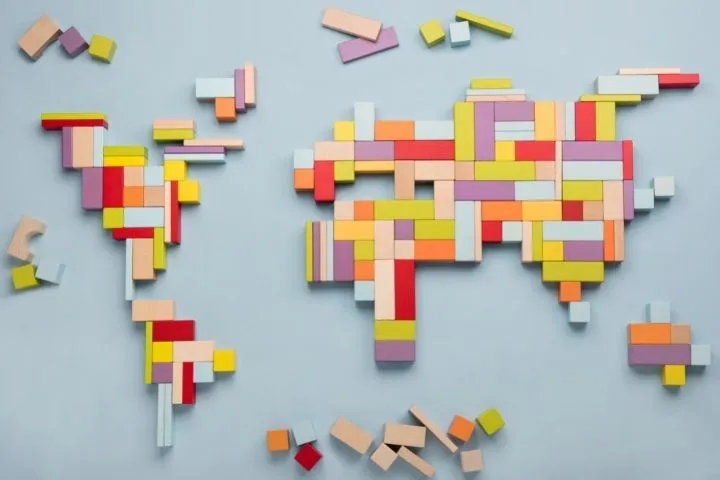 世界地図のイメージ