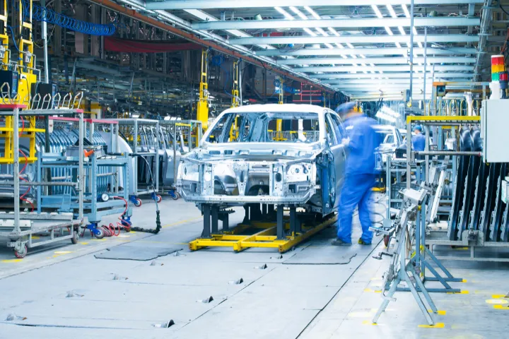 自動車工場の画像