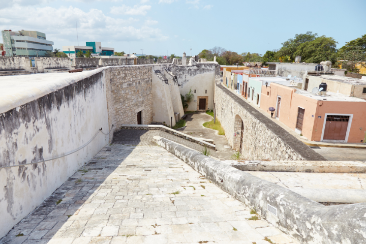 メキシコ・カンペチェの街並みの画像