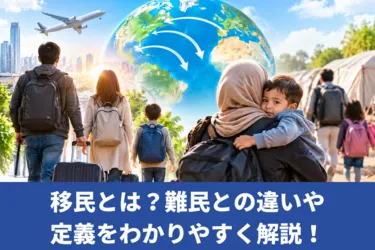 移民とは?難民との違いや定義をわかりやすく解説!日本や各国の政策も紹介