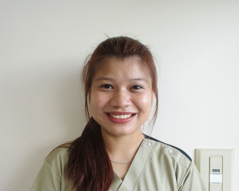 看護助手として働く外国人従業員SAUNG WADDY KHINさんの顔写真