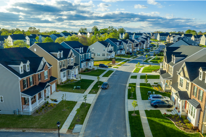 アメリカ合衆国メリーランド州の、高級住宅街の画像